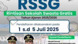 Waktu dan syarat pendaftaran rintisan sekolah swasta gratis Pemerintah Kota Depok. (Istimewa)