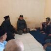 Camat Bojongsari, Rijal Farhan bersama aparatur Kelurahan Serua menyambangi warga yang sedang sakit di wilayah Serua, Bojongsari, Depok. (Rahcmat CH)
