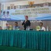 ‎Caption : Camat Bojongsari, Rijal Farhan saat menghadiri kegiatan sosialisasi bahaya narkoba di Kecamatan Bojongsari, Depok. (Rachmat)