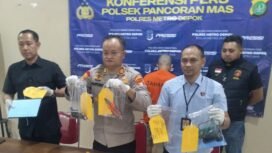 Pelaku pencurian rumah kosong diringkus jajaran Polsek Pancoran Mas, Kota Depok. (Foto: Ahmad)