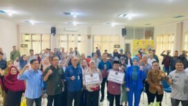 Sosialisasi pemberian bantuan RTLH kepada 38 warga di kantor Kecamatan Bojongsari, Depok. (Rahcmat CH)