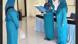 Suasana saat pelantikan TP PKK Duren Seribu, Kecamatan Bojongsari, Kota Depok di aula kantor kelurahan setempat, Rabu, 9 Juli 2025. Foto Rahmat CH