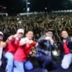 Pasha Ungu bersama Wali Kota Depok, Supian Suri dan Forkopimda Kota Depok pada acara malam puncak peringatan HUT ke-80 RI di Balai Kota Depok. (Istimewa)