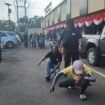 Sejumlah matel atau debt collector saat dibawa ke Polres Metro Depok. (Dicky)