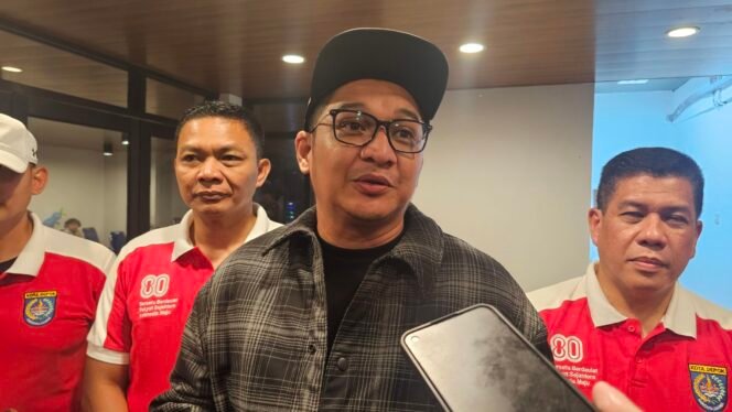 
					Pasha Ungu saat ditemui di ruangan serbaguna DOS Balai Kota Depok. (Dicky)