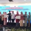 Wakil Wali Kota Depok, Chandra Rahmansyah, bersama OPD pada Rembuk Stunting 2025 di Felfest UI-Plaza Venu, Kampus UI Depok. (Rahcmat) 