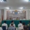 Muspika Kecamatan Bojongsari menggelar doa bersama di kantor Kecamatan Bojongsari, Depok.