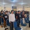 Sejumlah remaja Kecamatan Bojongsari mengikuti pembekalan tentang penyalahgunaan narkoba dan kenakalan remaja di kantor Kecamatan Bojongsari, Depok.