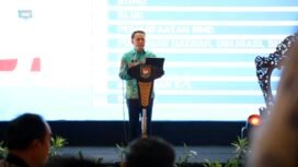 Dirjen Bina Keuda Kemendagri, Agus Fatoni saat Rapat Koordinasi Nasional (Rakornas) Pengelolaan Pendapatan Daerah di Grand Sahid Jaya Hotel, Kamis, 29 April 2026. Foto : Istimewa