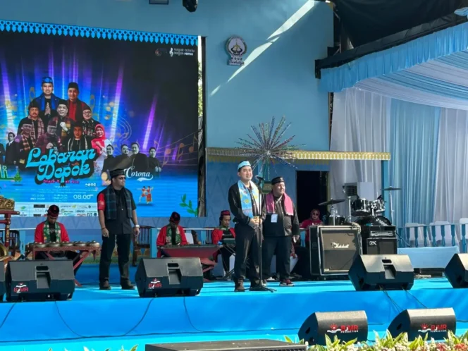 
					Wakil Wali Kota Depok, Chandra Rahmansyah saat mengikuti kegiatan Lebaran Depok 2026.