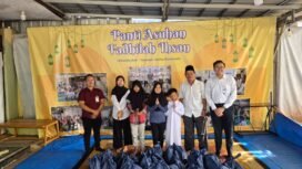 BRI KC Mabes TNI Cilangkap saat mendistribusikan sembako ke Yayasan Fadhilah Ihsan Cipayung, Jakarta Timur. Foto : Istimewa