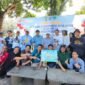Polres Metro Depok bersama Forkopimda Kota Depok dan IJTI Korda Depok, usai kegiatan lomba mancing pada HUT ke-80 Bhayangkara, Depok.