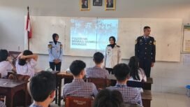 Imigrasi Kota Depok memberkan edukasi kepada siswa SMA Mardi Yuana, Pancoran Mas, Depok.